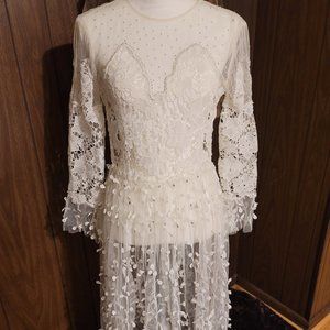 Women Dress Size 4 Asos Sheer Lace
